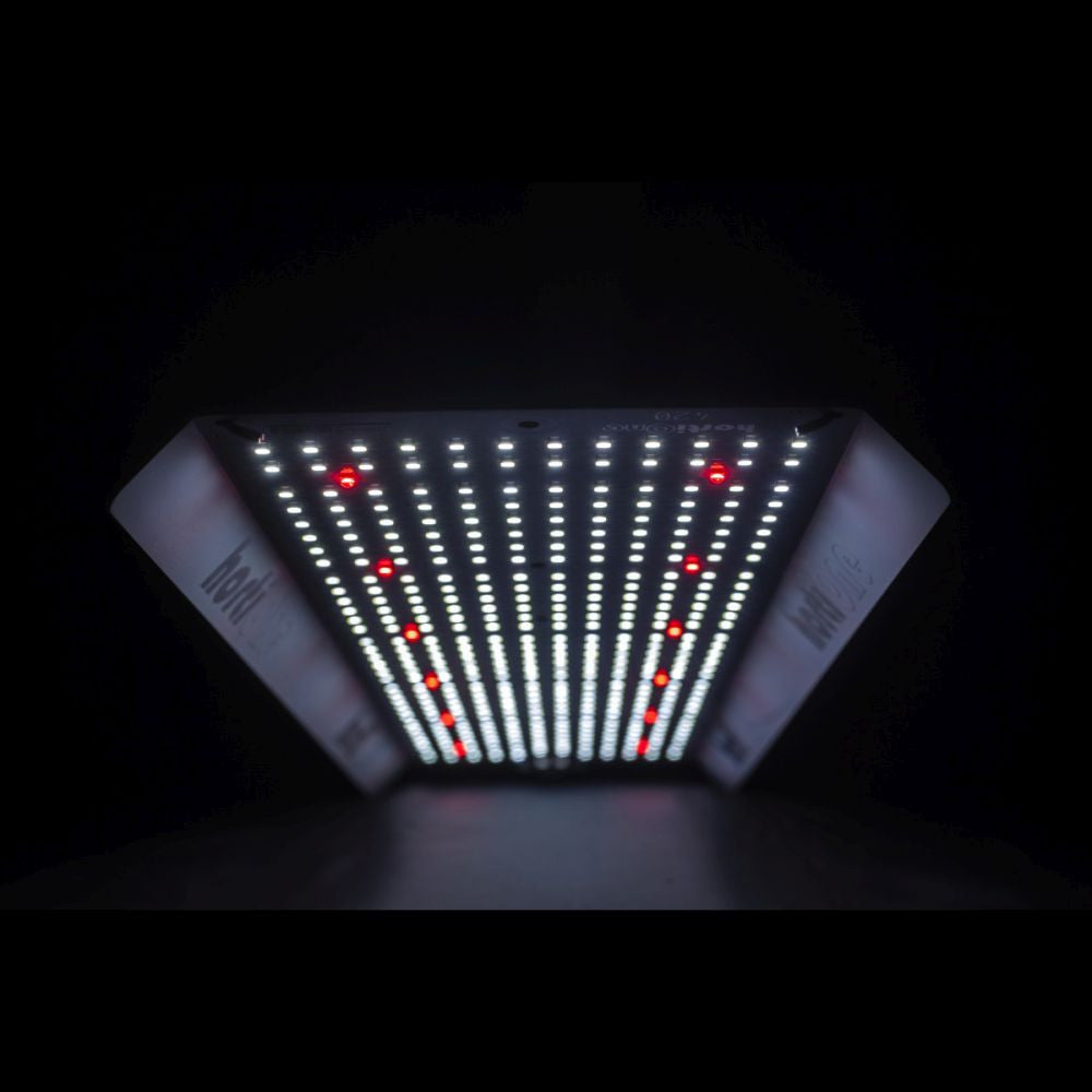 HortiONE LED 420 Quantum board 150W 2.9 µmol/J bagfra setning