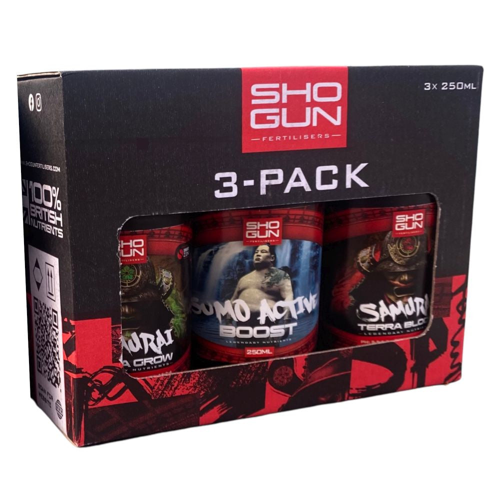Shogun Terra Starter 3er-Pack 750 ml, Düngemittelset Vorderansicht