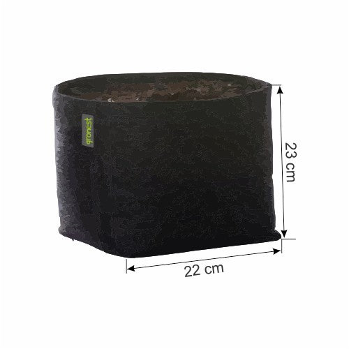Gronest Aqua Breathe květináč textilní 20x20x27 cm - 11 l pohled zezadu