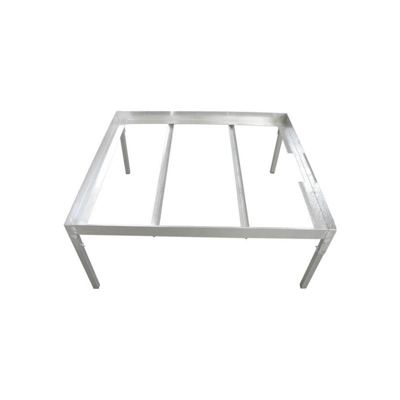 Cadre en acier - table de culture pour Ebb&Flow, 1x1 m vue de face