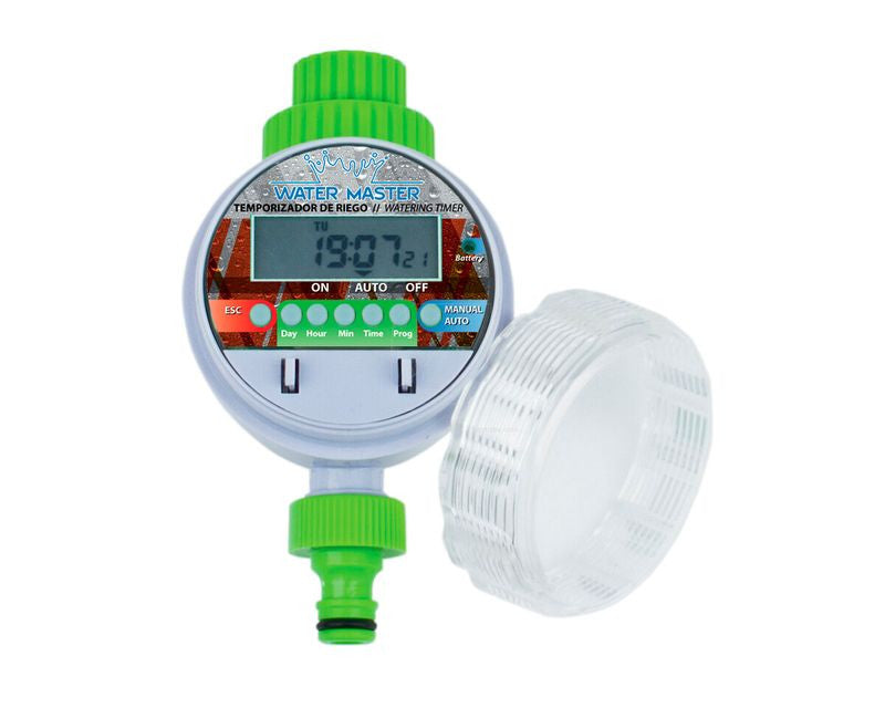 Master Water Timer Digital - vanne avec minuterie d'irrigation Vue de côté