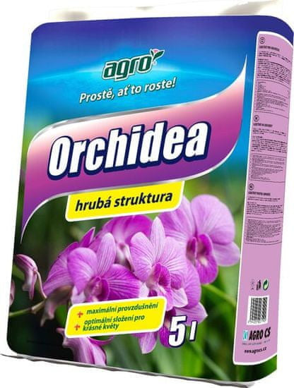 Agro substrát pro orchideje 5 l boční pohled