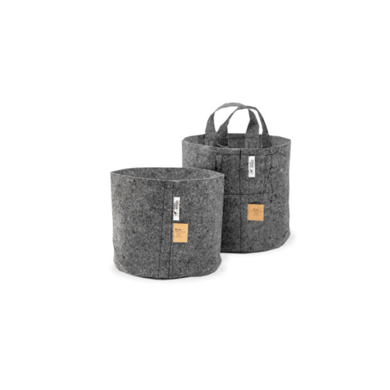 Root Pouch Grey květináč textilní 28x26 cm - 16 l pohled zepředu