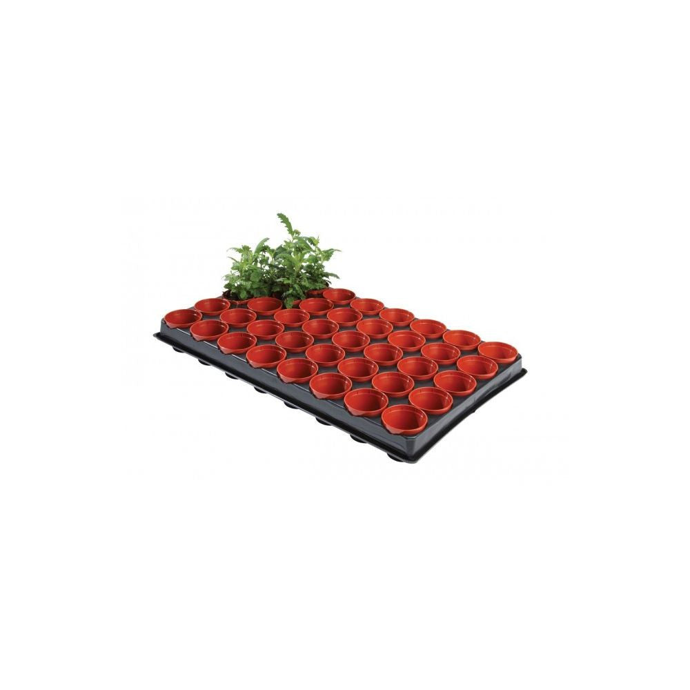 Garland podmiska plast Seed Cutting Tray a 40 květináčků 52.5x31.5x5.5 cm pohled zepředu