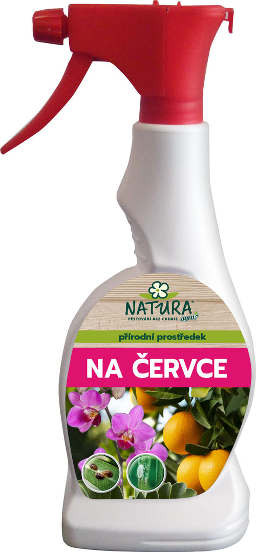 AGRO NATURA Preparado natural contra cochinillas, escamas y pulgones 500 ml, pulverizador RTD vista lateral