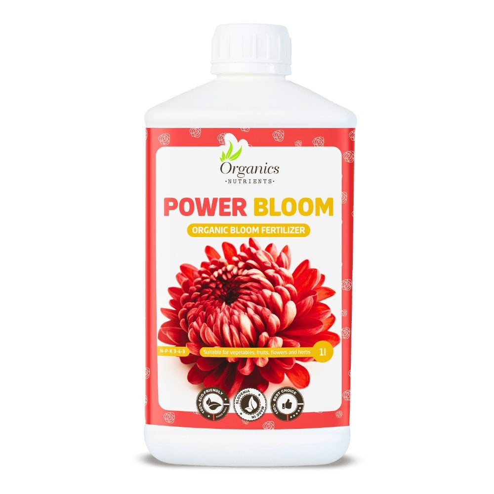 Organics Nutrients Power Bloom 1 l pohled zepředu