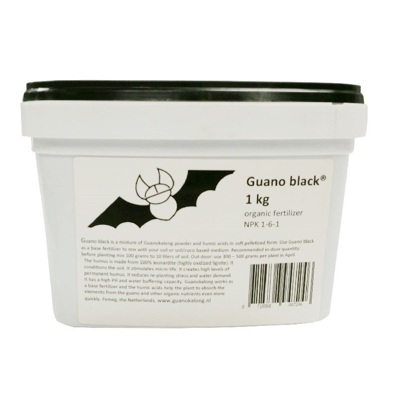 Guanokalong Guano Black Pellets 1 kg sidevisning