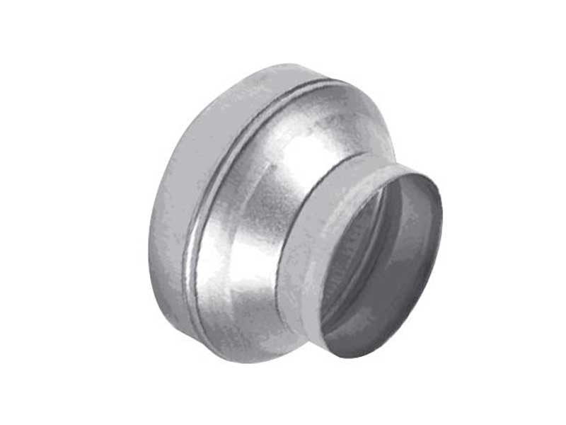 Přechod 125-100 mm boční pohled