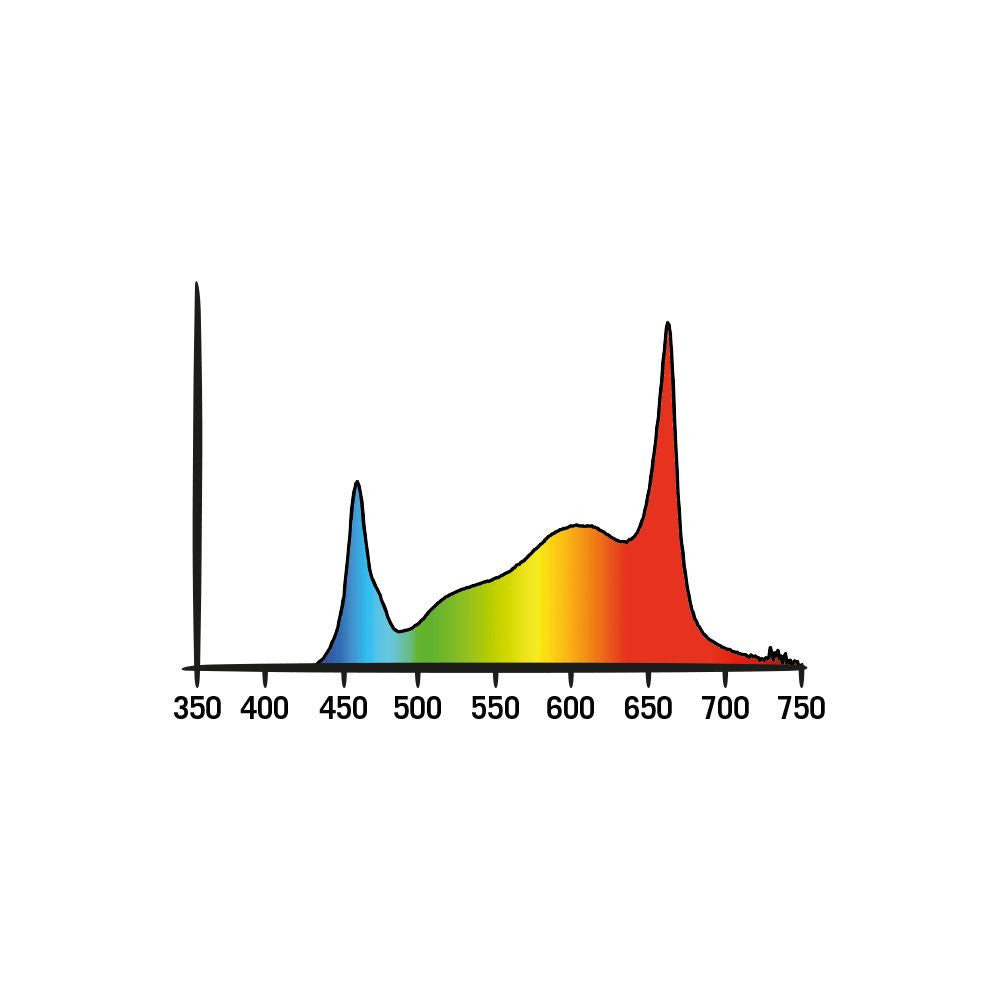 Secret Jardin Cosmorrow LED 40W x5, Full Spectrum Kit 2.85 μmol/J COM200FS pohled zezadu