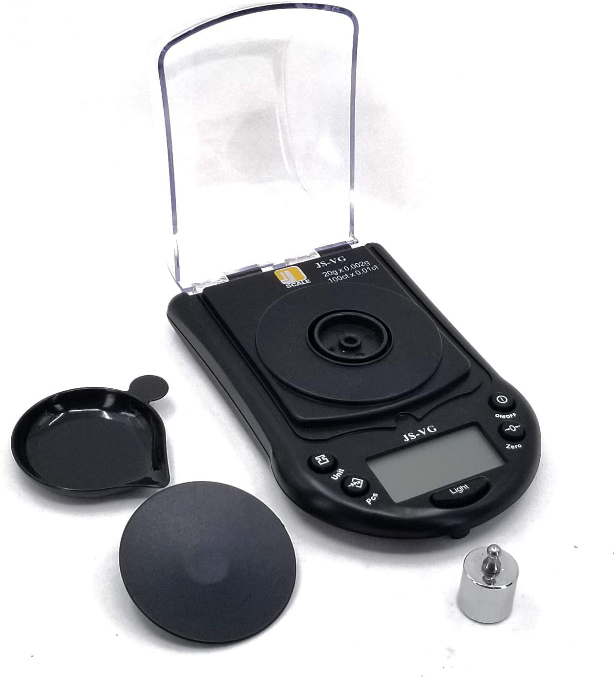 Váha na šperky Jennings GemScale - 20 g x 0,002 g boční pohled