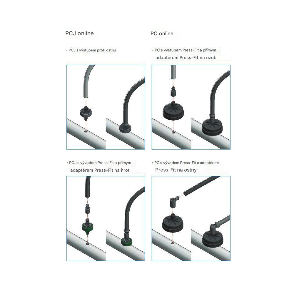 Netafim Netbow zavlažovací kroužek 25 cm druhý boční pohled