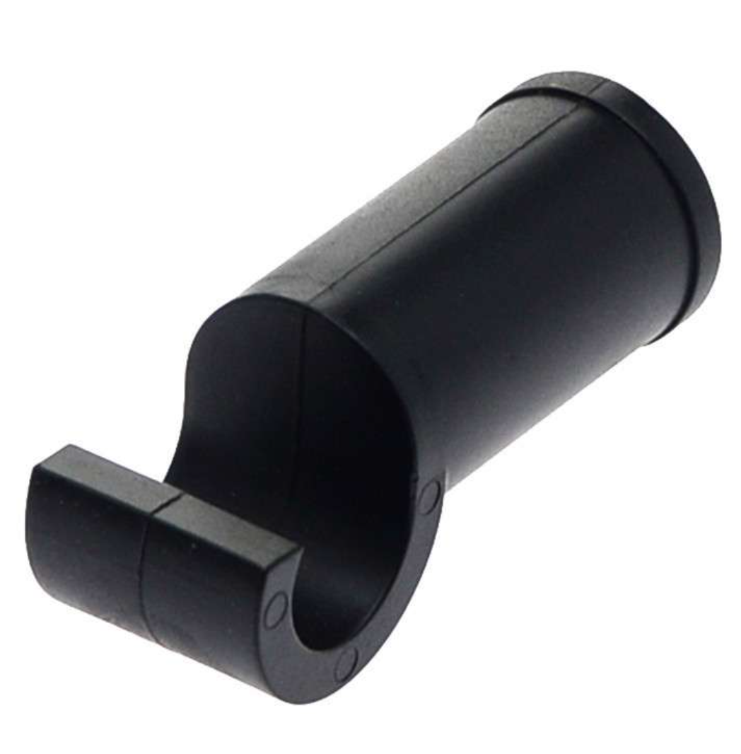Homebox Spareparts háčky krátké pro tyče 22 mm (1 ks) boční pohled