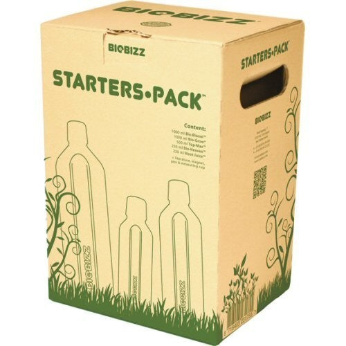 Biobizz Starters Pack 3 l, kit d'engrais vue de face