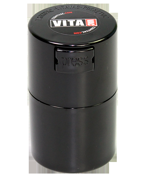 TightVac VitaVac 60 ml, vzduchotěsná dóza neprůhledná boční pohled