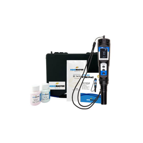 Aqua Master Tools kombinovaný pH metr P160 PRO 2.0 (pH, EC, PPM, TDS, Teplota) pohled zepředu