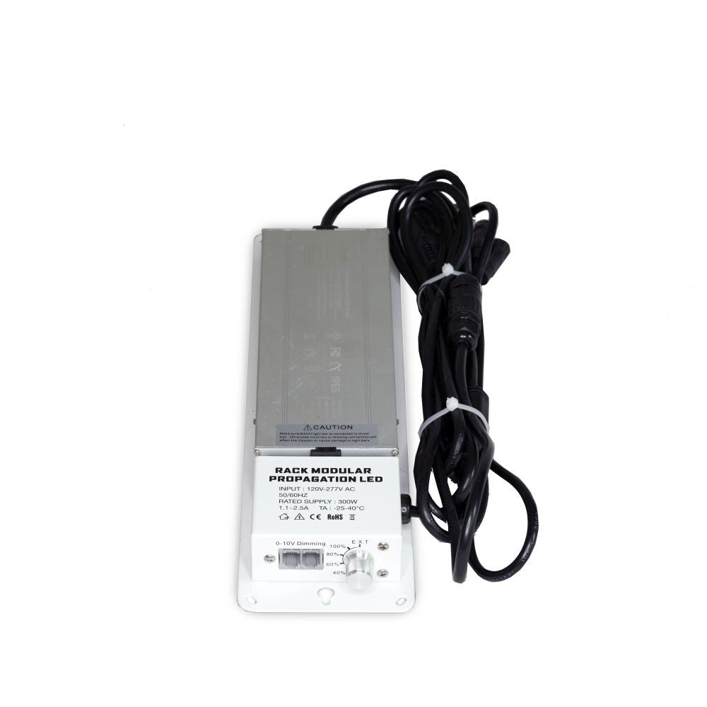 GENT G-LED Microgreens Dimmer Rack Komplet 300W til 3 etager, sidevisning