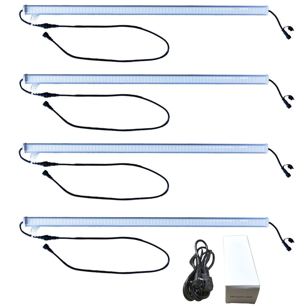 GENT G-LED 42W Linkable x4, set til sidevisning 6500K, inklusive strømkabel