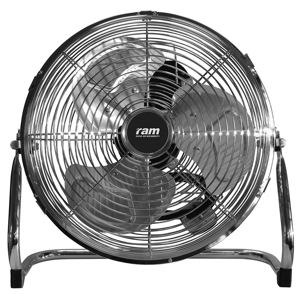 RAM Floor Air Fan, dvourychlostní podlahový ventilátor průměr 23 cm pohled zepředu