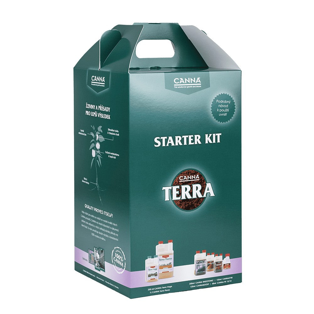 Canna Terra Starter Kit, sada hnojiv 3 l pohled zepředu