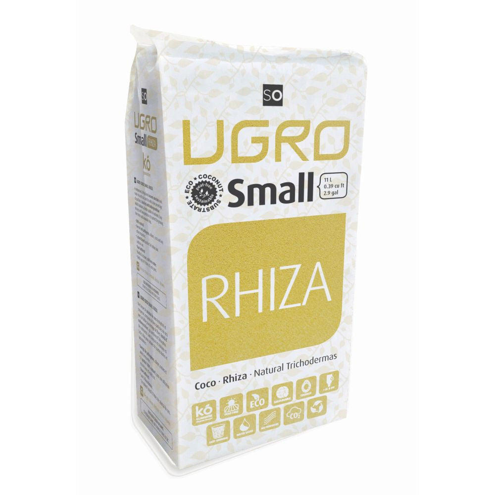 U Gro Small Rhiza 11 l, dehydrated coconut mycorrhiza side view