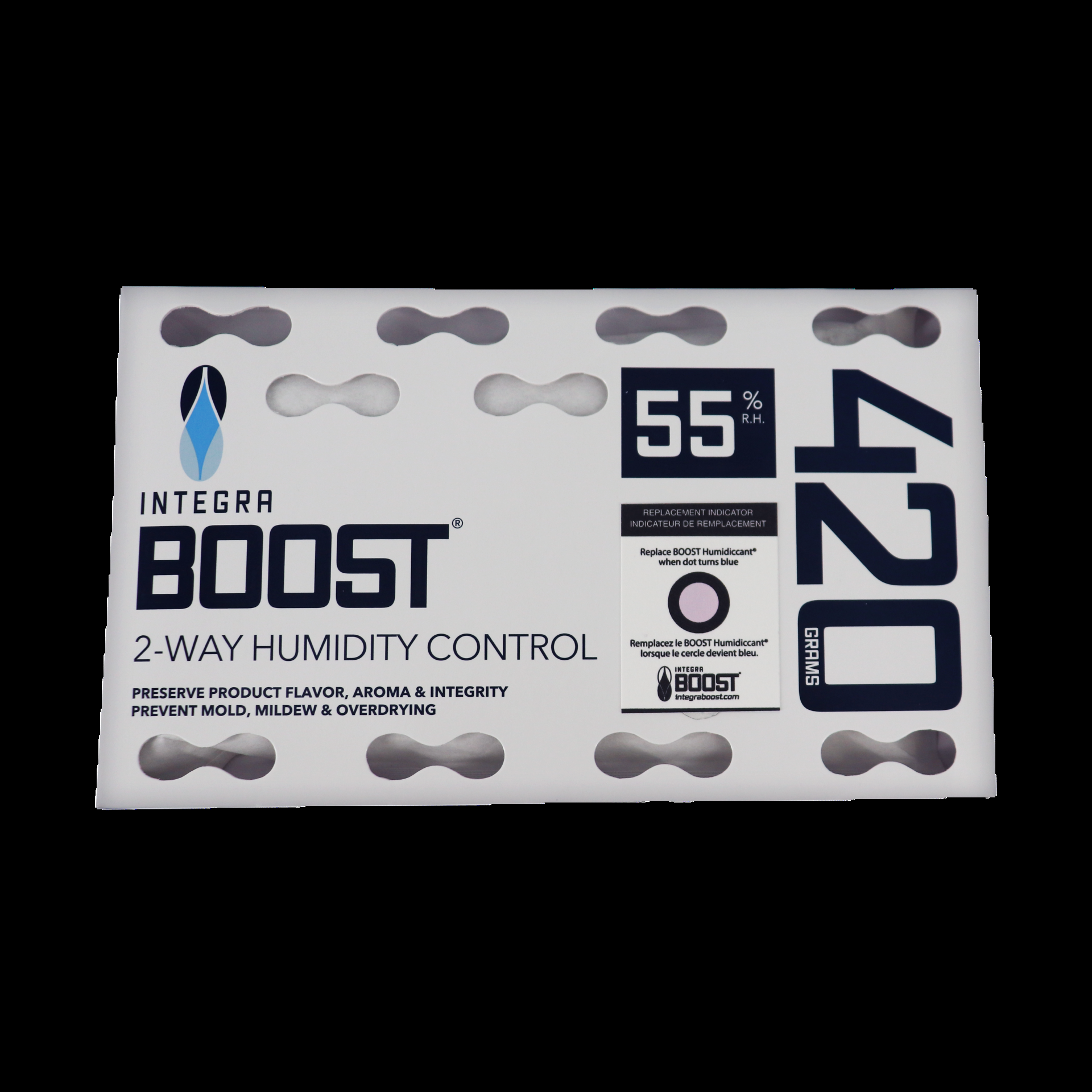 Integra Boost 420 g, 55% vlhkost, 1 ks boční pohled