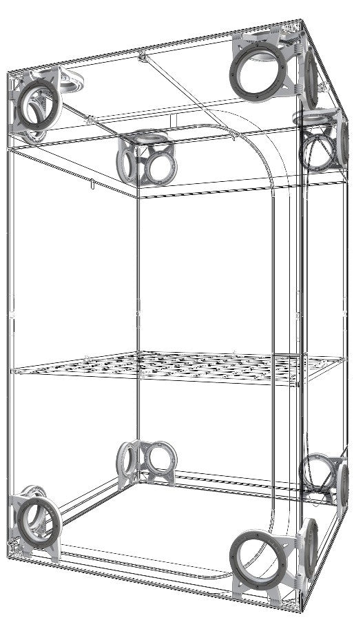 Secret Jardin Dark Street 120x120x198 cm, DS120 R4.0 vue latérale
