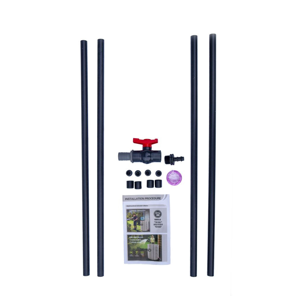 Gorilla FlexPro Water Tank zbiornik na wodę 50 l (z zaworem 16 mm) widok od tyłu