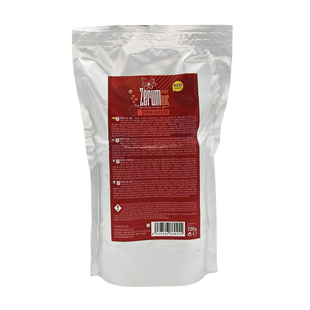 Zerum BLOC Stick Lesní jahoda, 720 g pohled zepředu