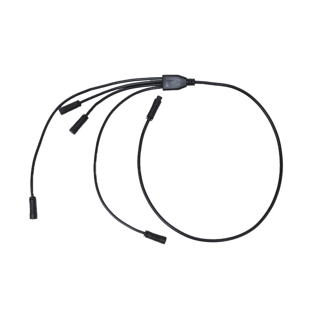 SANlight FLEX II kabel čtyřcestný (1x WDC19 samec/4x WDC19 samice) pohled zepředu