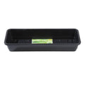 Garland plastic tray Narrow Tray Black, 37.5x13.5x6 cm front view