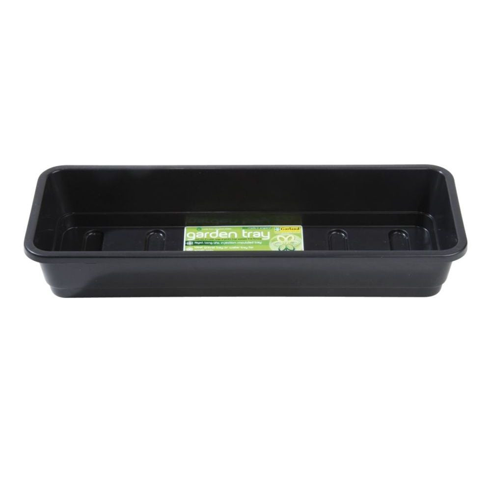 Garland podmiska plast Narrow Tray Black, 37.5x13.5x6 cm pohled zepředu
