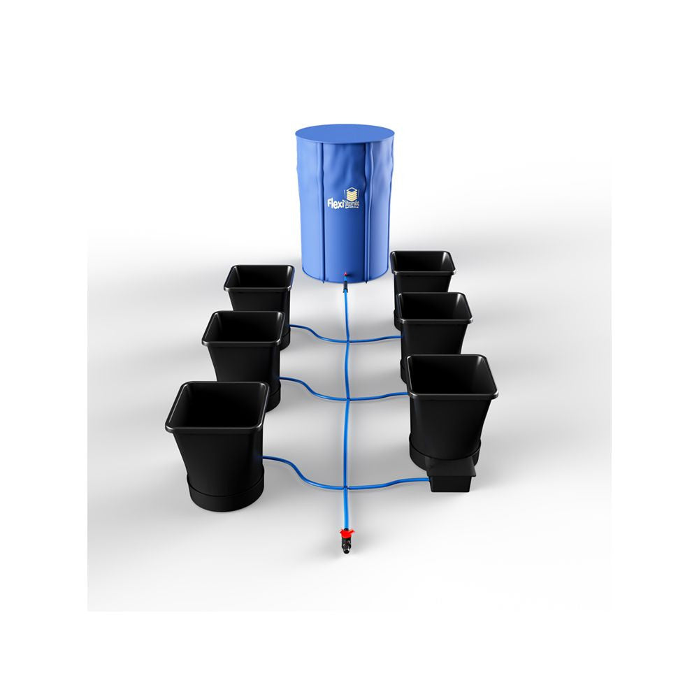 Autopot 1Pot XL, 6 květináčů s nádrží Flexitank 100 l (Aquavalve5) pohled zepředu