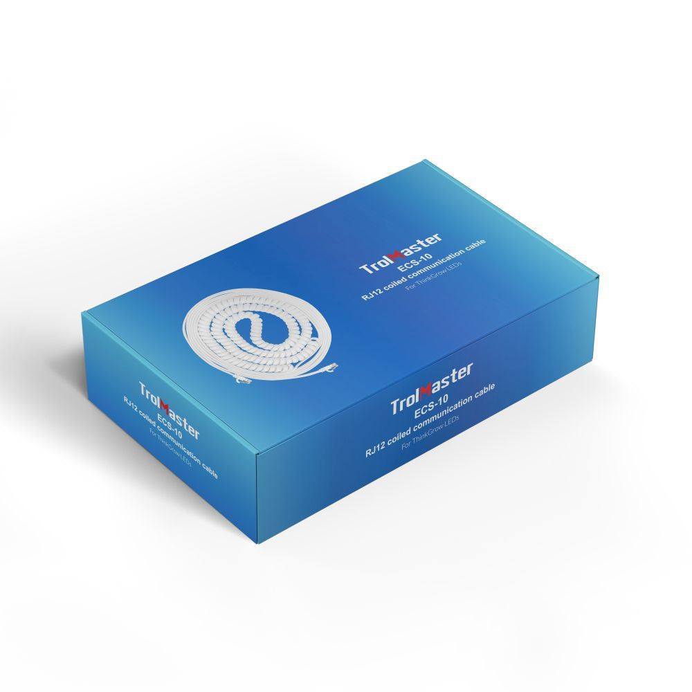 Trolmaster RJ12 Coiled Communication Cable, 762 cm (ECS-10) vue de face