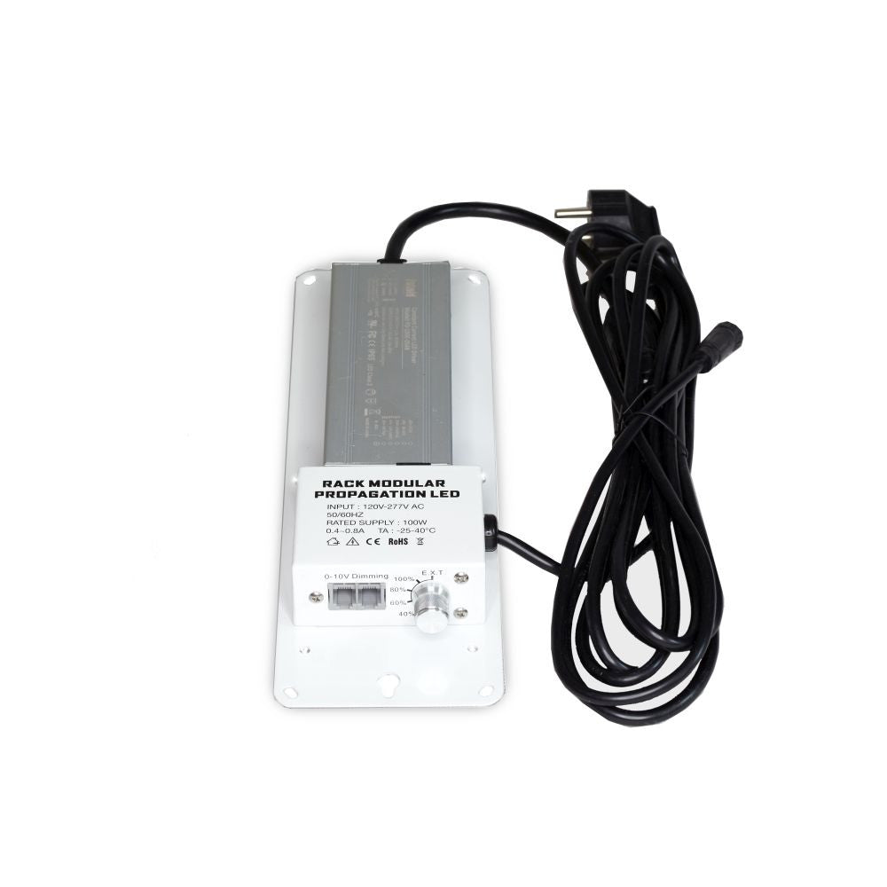 GENT G-LED Microgreens Dimmer Rack Komplet 100W til 1 etage, sidevisning