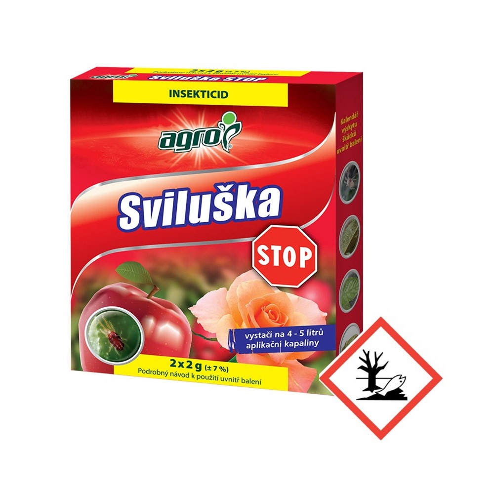 Agro Sviluška STOP 2x 2 g pohled zepředu