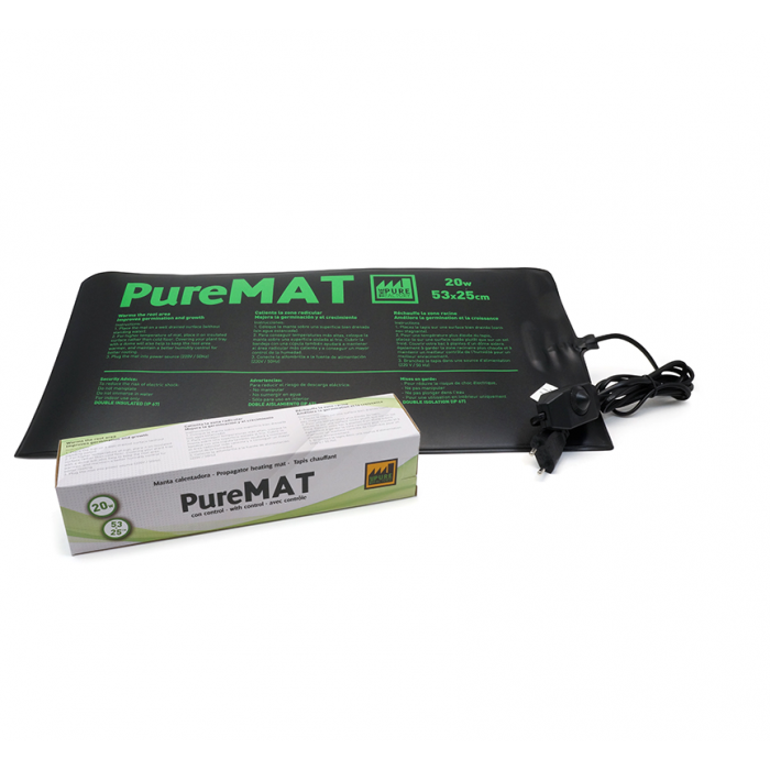 PureMAT 20W - 53x25cm, výhřevná podložka s regulací výkonu boční pohled