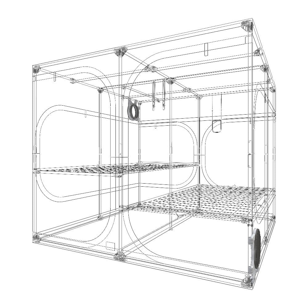 Secret Jardin Dark Room 237x237x200 cm, DR240 R4.0 pohled zezadu