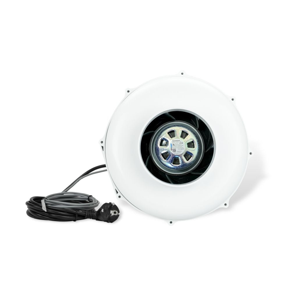 Ventilateur Prima Klima PK125-EC-TC 125 mm - 680 m3/h, moteur EC et régulation de température TEMP CTRL vue arrière